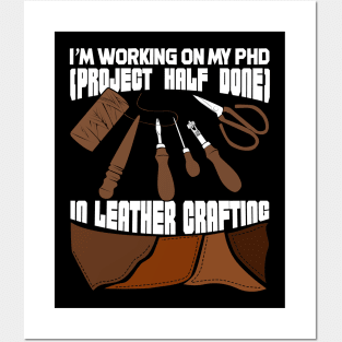 Funny Leathercraft Leather Crafting Gift Posters and Art